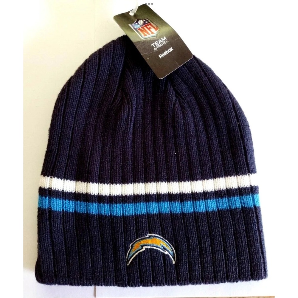 Los Angeles Chargers Hat Cuffless Knit Reebok Multi Team Colors Cap NFL